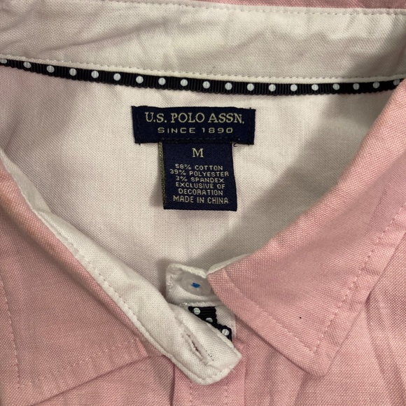 LAST CHANCE! American Polo Association Pink Button-Down Shirt - Picture 5 of 7
